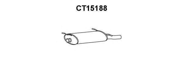 Глушитель выхлопных газов конечный VENEPORTE CT15188