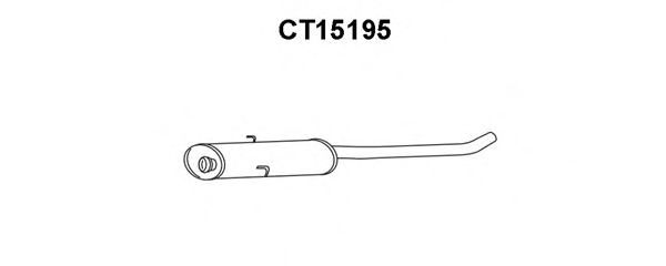 Предглушитель выхлопных газов VENEPORTE CT15195