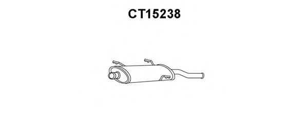 Глушитель выхлопных газов конечный VENEPORTE CT15238