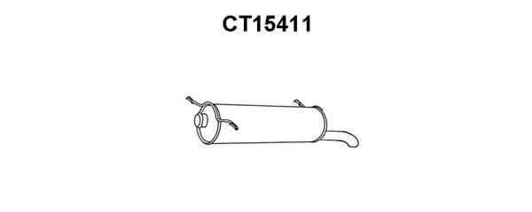 Глушитель выхлопных газов конечный VENEPORTE CT15411