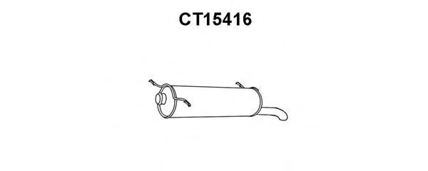 Глушитель выхлопных газов конечный VENEPORTE CT15416