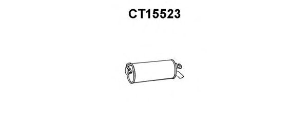 Глушитель выхлопных газов конечный VENEPORTE CT15523