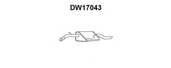 Глушитель выхлопных газов конечный VENEPORTE DW17043