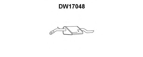 Глушитель выхлопных газов конечный VENEPORTE DW17048