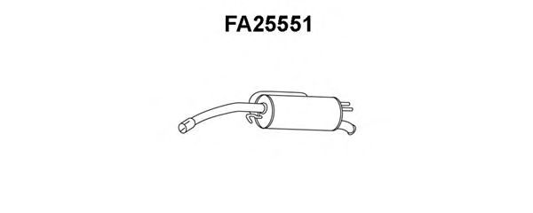 Глушитель выхлопных газов конечный VENEPORTE FA25551