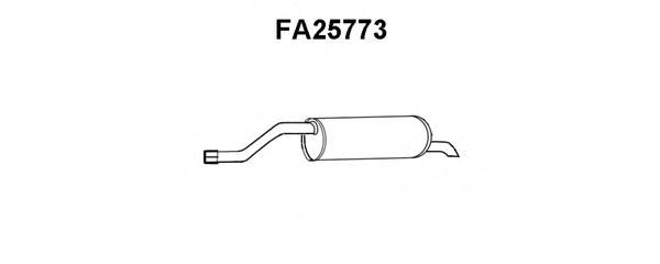Глушитель выхлопных газов конечный VENEPORTE FA25773