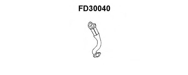 Труба выхлопного газа VENEPORTE FD30040