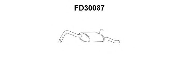Глушитель выхлопных газов конечный VENEPORTE FD30087