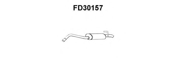 Глушитель выхлопных газов конечный VENEPORTE FD30157