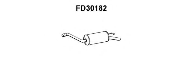 Глушитель выхлопных газов конечный VENEPORTE FD30182
