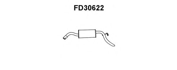 Глушитель выхлопных газов конечный VENEPORTE FD30622
