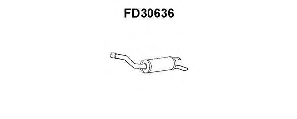Глушитель выхлопных газов конечный VENEPORTE FD30636