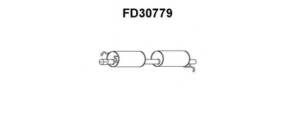 Глушитель выхлопных газов конечный VENEPORTE FD30779