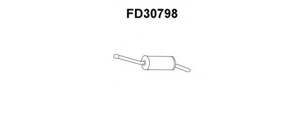 Глушитель выхлопных газов конечный VENEPORTE FD30798