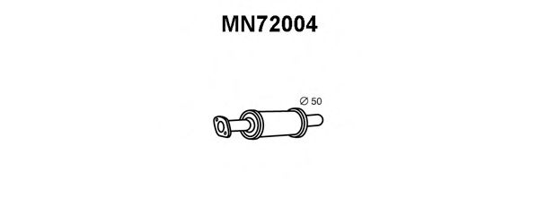 Предглушитель выхлопных газов VENEPORTE MN72004