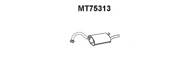 Глушитель выхлопных газов конечный VENEPORTE MT75313