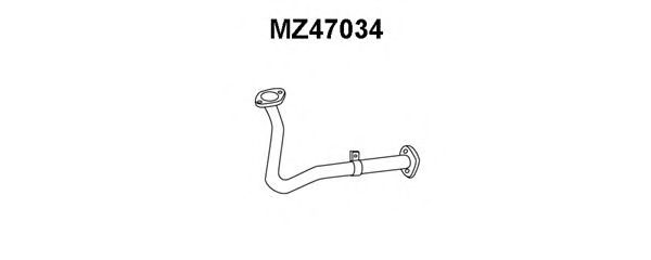 Труба выхлопного газа VENEPORTE MZ47034