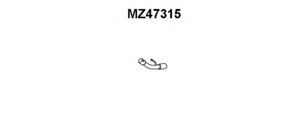 Труба выхлопного газа VENEPORTE MZ47315