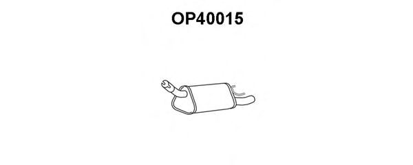 Глушитель выхлопных газов конечный VENEPORTE OP40015