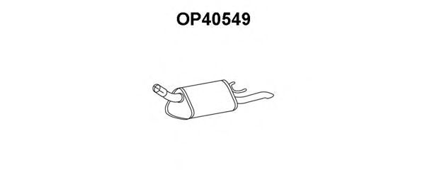 Глушитель выхлопных газов конечный VENEPORTE OP40549