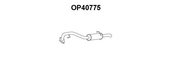 Глушитель выхлопных газов конечный VENEPORTE OP40775