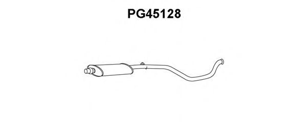 Средний глушитель выхлопных газов VENEPORTE PG45128
