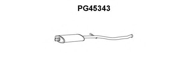 Средний глушитель выхлопных газов VENEPORTE PG45343