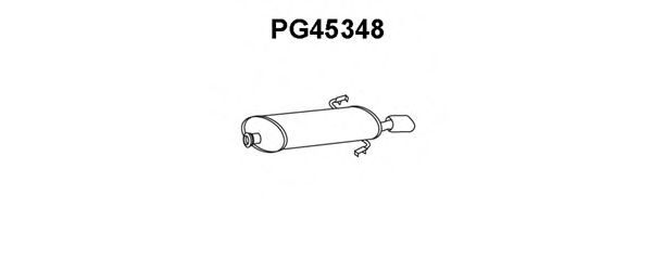Глушитель выхлопных газов конечный VENEPORTE PG45348
