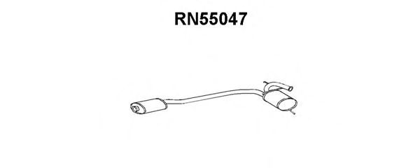 Средний глушитель выхлопных газов VENEPORTE RN55047
