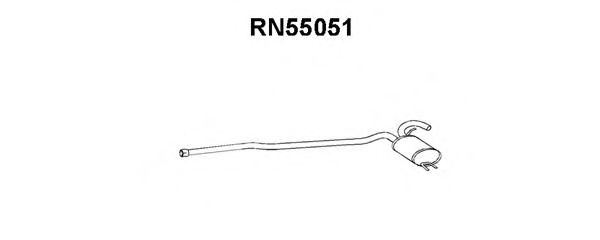 Средний глушитель выхлопных газов VENEPORTE RN55051