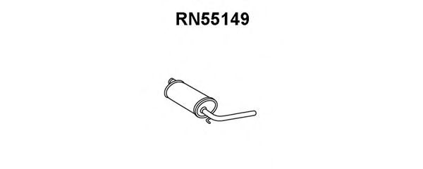 Глушитель выхлопных газов конечный KLARIUS 210935
