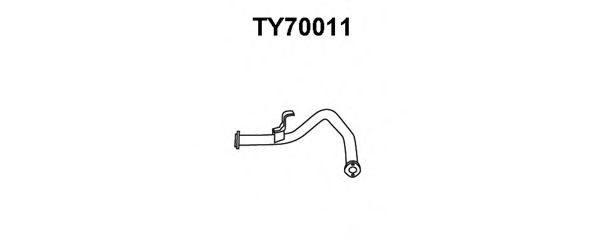 Труба выхлопного газа VENEPORTE TY70011