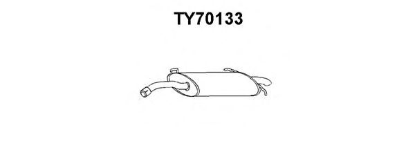 Глушитель выхлопных газов конечный VENEPORTE TY70133