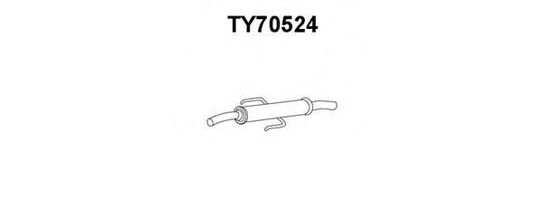 Предглушитель выхлопных газов VENEPORTE TY70524