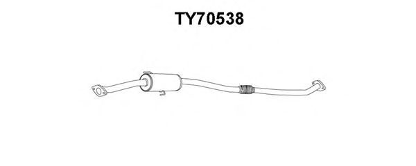 Предглушитель выхлопных газов VENEPORTE TY70538