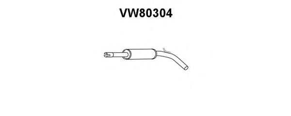 Предглушитель выхлопных газов VENEPORTE VW80304
