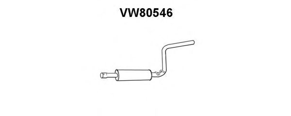 Средний глушитель выхлопных газов VENEPORTE VW80546