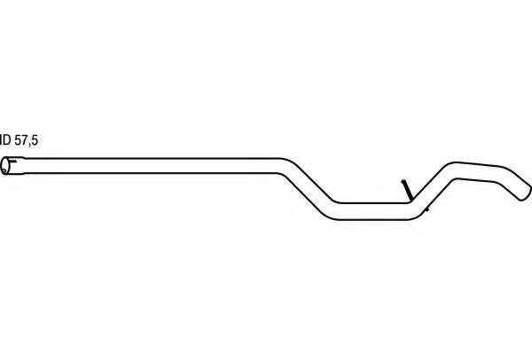 Труба выхлопного газа FENNO P1678