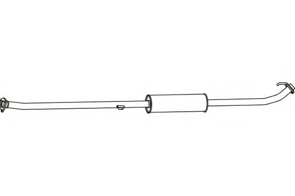 Средний глушитель выхлопных газов FENNO P2761