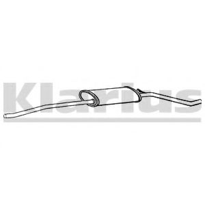 Средний глушитель выхлопных газов KLARIUS 260025