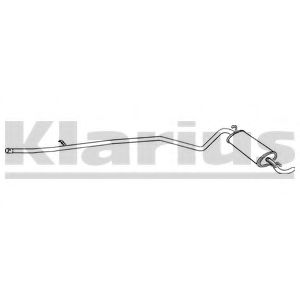 Глушитель выхлопных газов конечный KLARIUS 260723