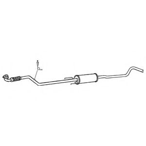 Средний глушитель выхлопных газов KLARIUS 270570