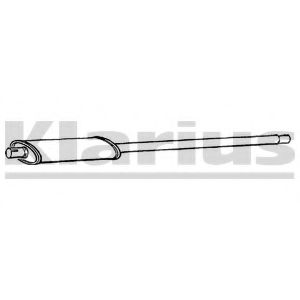 Средний глушитель выхлопных газов KLARIUS CN146C