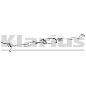 Средний глушитель выхлопных газов KLARIUS KA42X