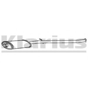 Средний глушитель выхлопных газов WALKER 18029