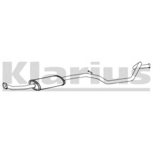 Средний глушитель выхлопных газов KLARIUS PG709E