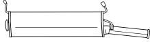 Глушитель выхлопных газов конечный SIGAM 20661