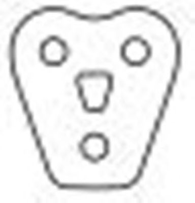 Кронштейн, система выпуска ОГ SIGAM 037006