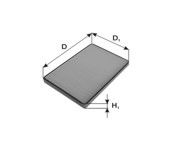 Фильтр, воздух во внутренном пространстве MANN-FILTER K1068