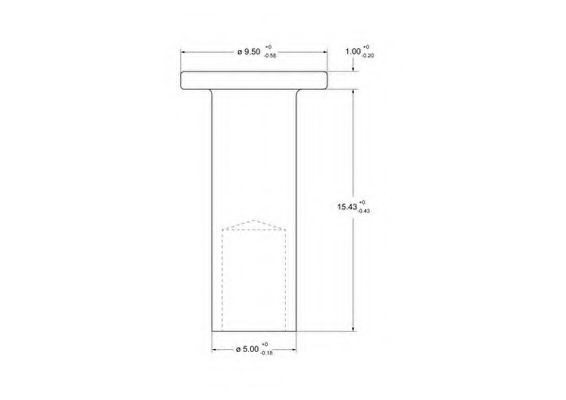 Заклепка, накладки барабанного тормоза FERODO 93235